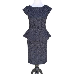 Alice + Olivia Employed Victoria Cheetah Print Peplum Dress